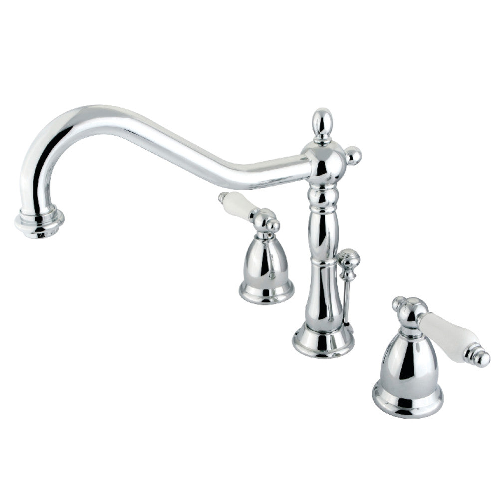 Heritage Widespread Bathroom Faucet in Polished Chrome