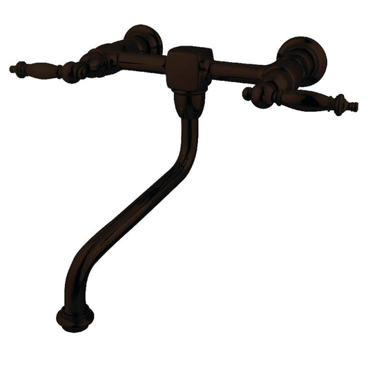 Heritage Wall-Mount Bathroom Faucet in Oil Rubbed Bronze