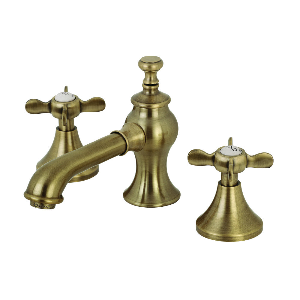 Essex Widespread Bathroom Faucet in Antique Brass