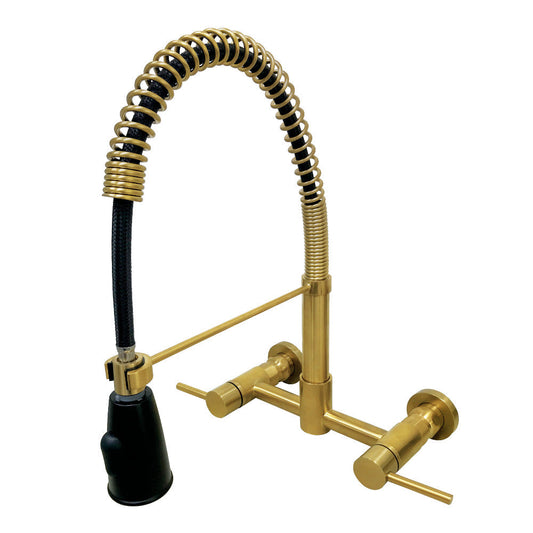 Concord Pre-Rinse Kitchen Faucet in Brushed Brass