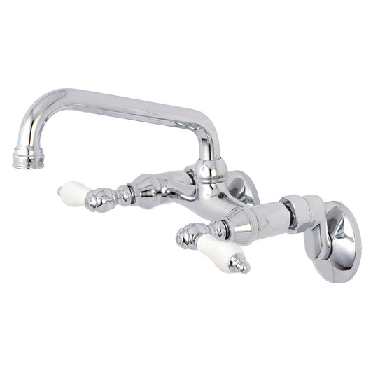 Kingston Wall Mount Kitchen Faucet in Polished Chrome