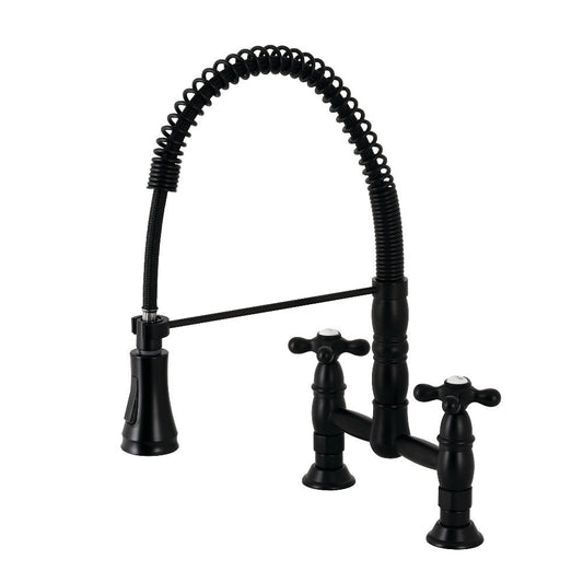Heritage Pre-Rinse Kitchen Faucet in Matte Black