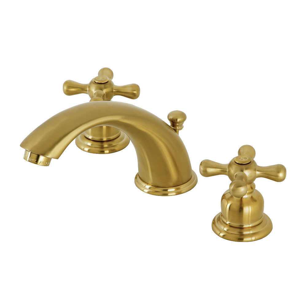 Victorian Widespread Bathroom Faucet in Brushed Brass