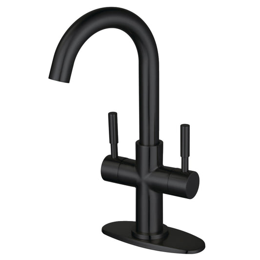Concord Single-Hole Bathroom Faucet in Matte Black