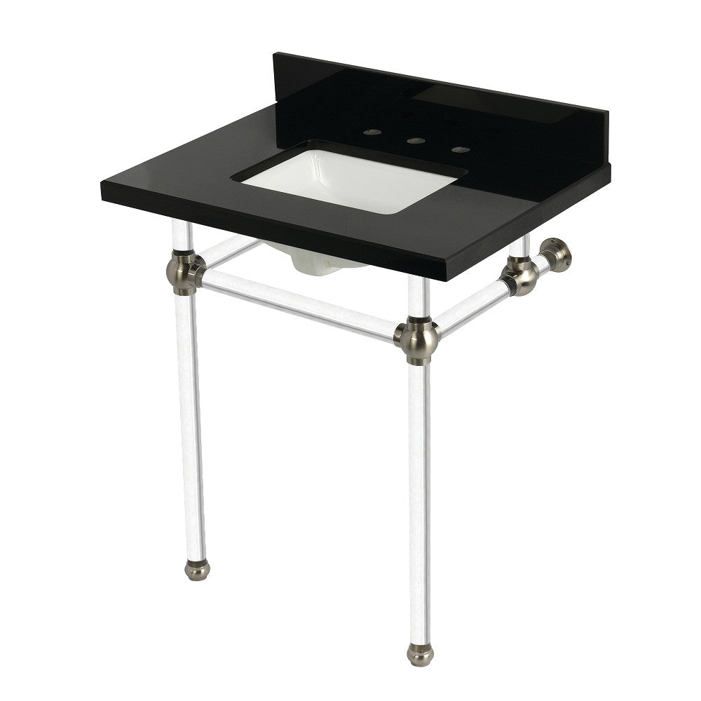 Templeton 30 Inch Console Sink in Brushed Nickel