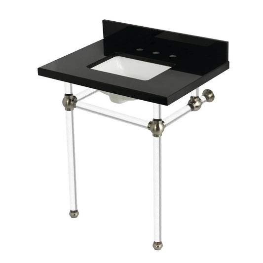 Templeton 30 Inch Console Sink in Brushed Nickel