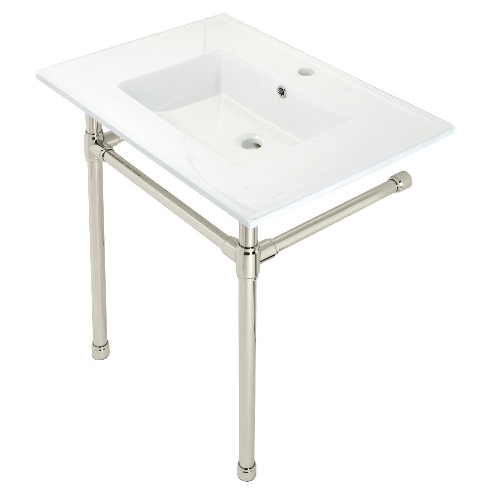 Dreyfuss 31.13 Inch Console Sink in White