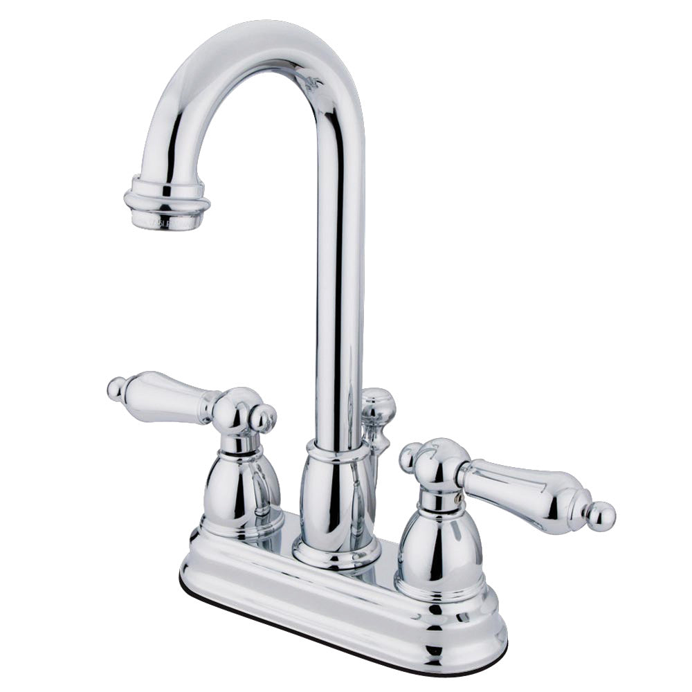 Restoration 4 Inch Centerset Bathroom Faucet in Polished Chrome