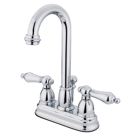 Restoration 4 Inch Centerset Bathroom Faucet in Polished Chrome