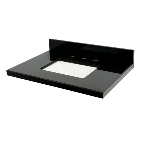 Templeton 30 Inch Vanity Sink Top in Black