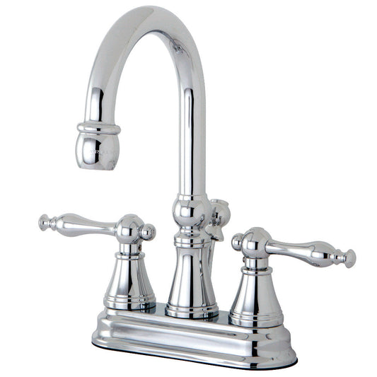 Naples 4 Inch Centerset Bathroom Faucet in Polished Chrome