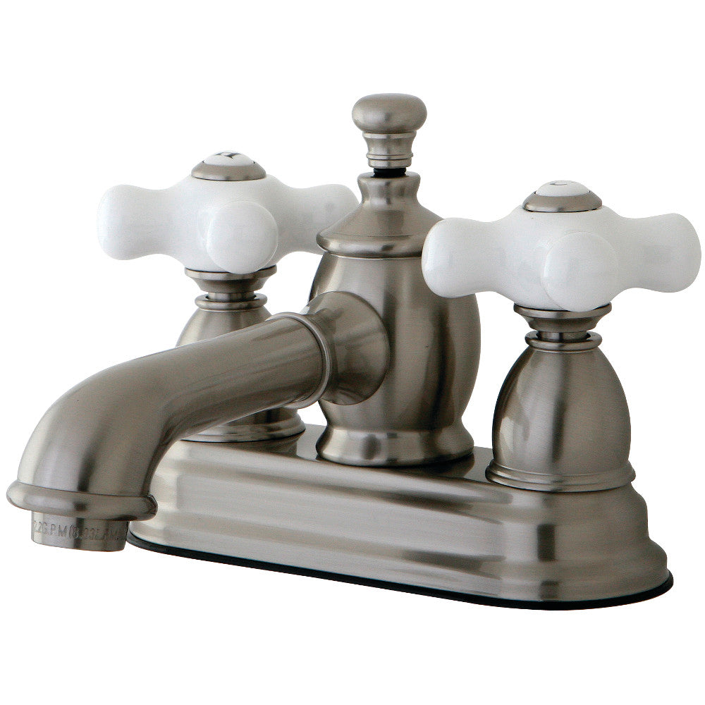 English Country 4 Inch Centerset Bathroom Faucet in Brushed Nickel