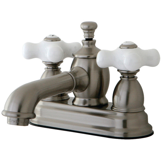 English Country 4 Inch Centerset Bathroom Faucet in Brushed Nickel