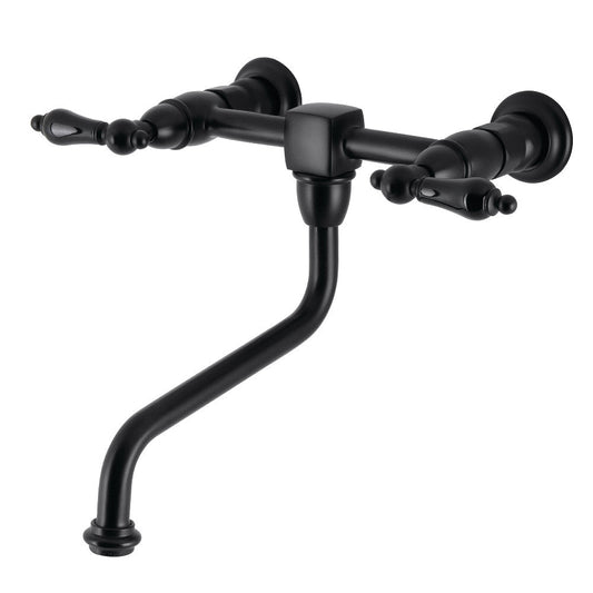 Duchess Wall-Mount Bathroom Faucet in Matte Black