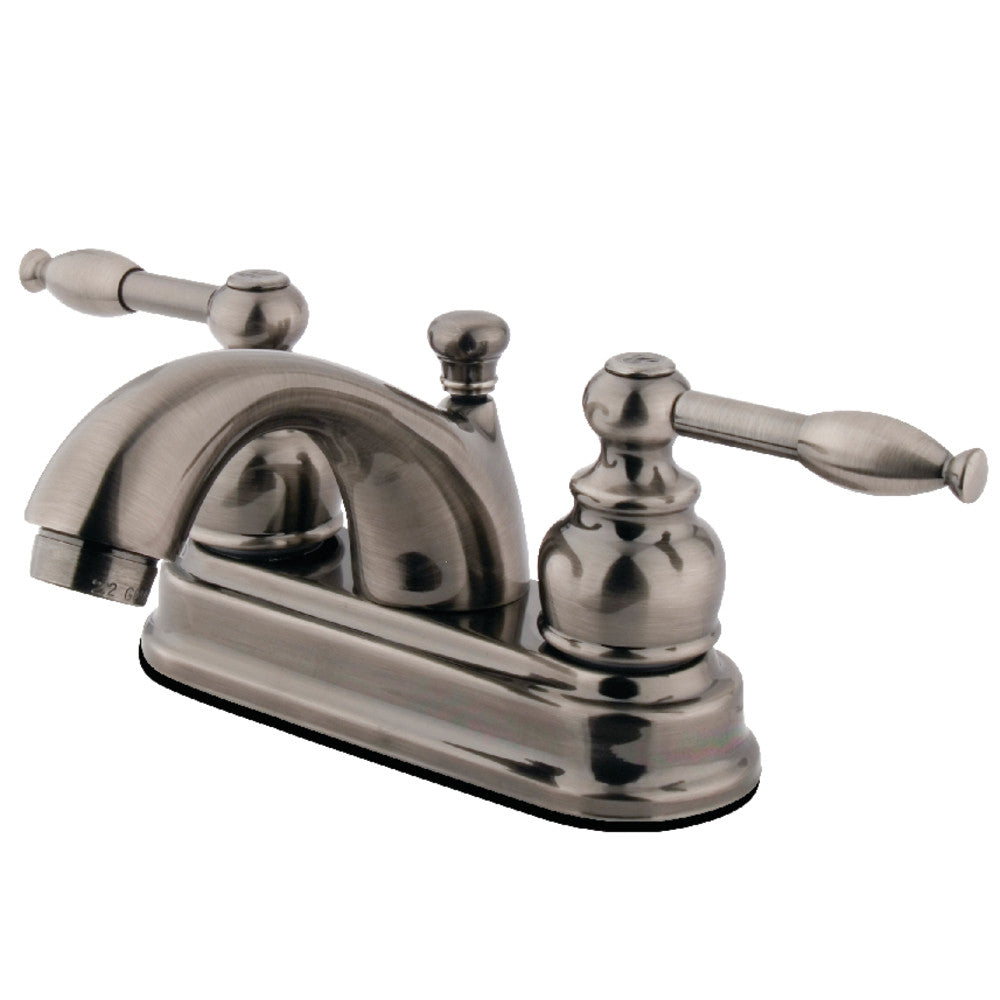 Knight 4 Inch Centerset Bathroom Faucet in Black Stainless