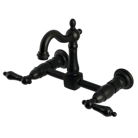 Duchess Wall Mount Kitchen Faucet in Matte Black