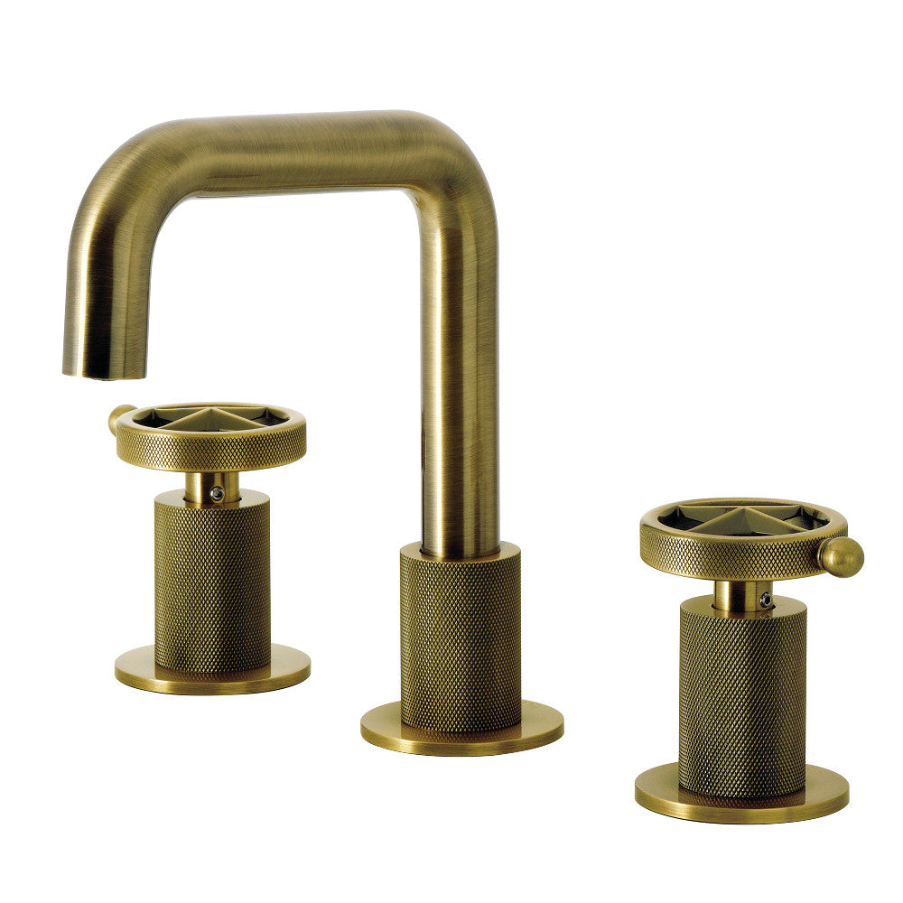 Levante Widespread Bathroom Faucet in Antique Brass