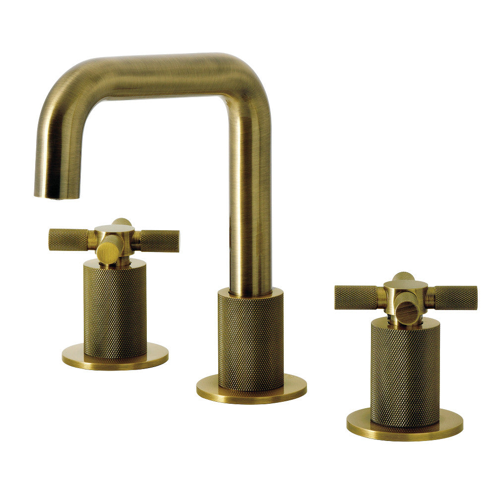 Convergent Widespread Bathroom Faucet in Antique Brass