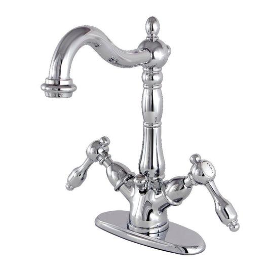 Tudor 4 Inch Centerset Bathroom Faucet in Polished Chrome