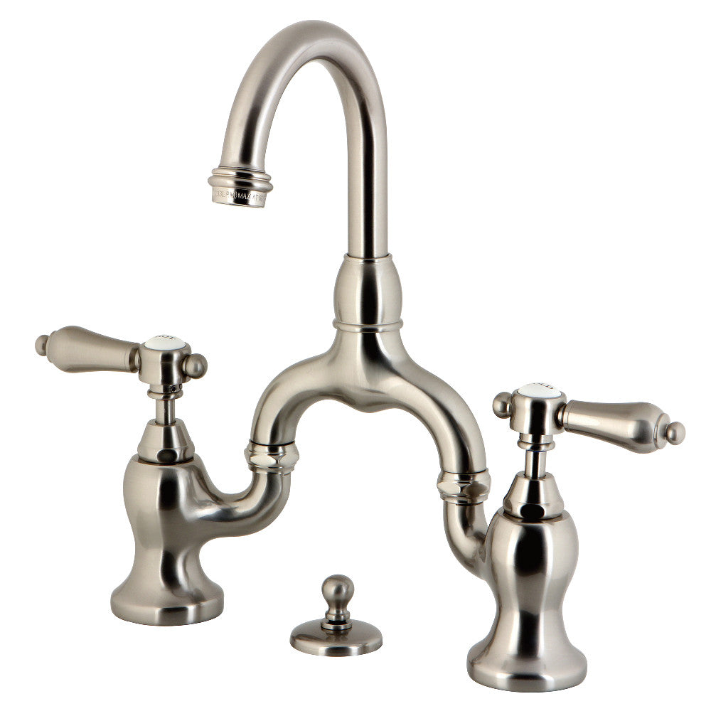 Heirloom Bridge Bathroom Faucet in Brushed Nickel