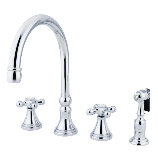 Governor Widespread Kitchen Faucet in Polished Chrome