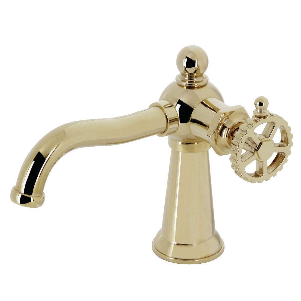 Fuller Single-Hole Bathroom Faucet in Polished Brass