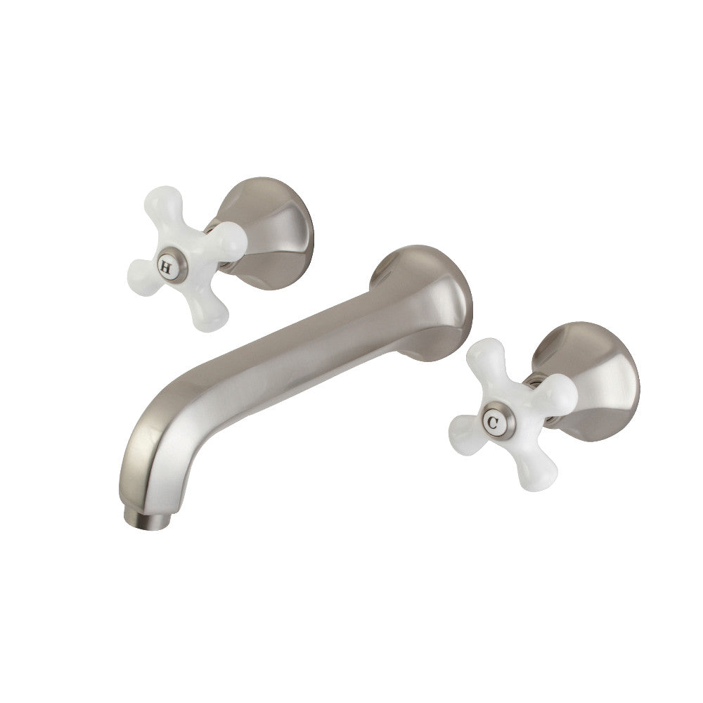 Metropolitan Wall-Mount Bathroom Faucet in Brushed Nickel
