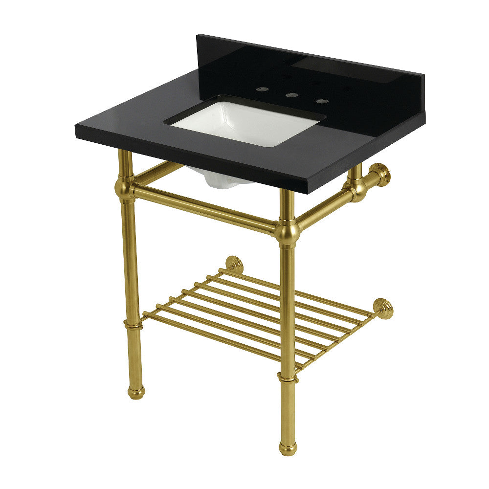 Templeton 30 Inch Console Sink in Brushed Brass
