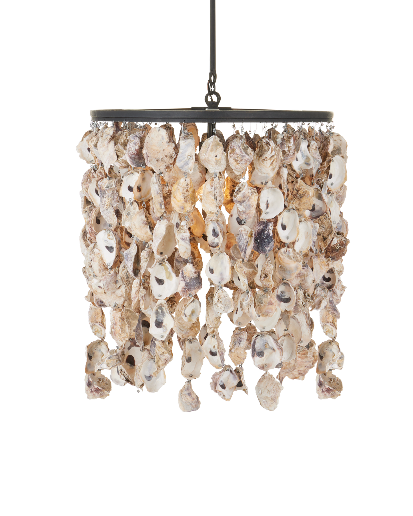 Stillwater Oyster Shell Oval Chandelier