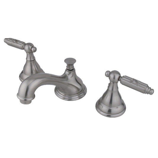 Georgian Widespread Bathroom Faucet in Brushed Nickel