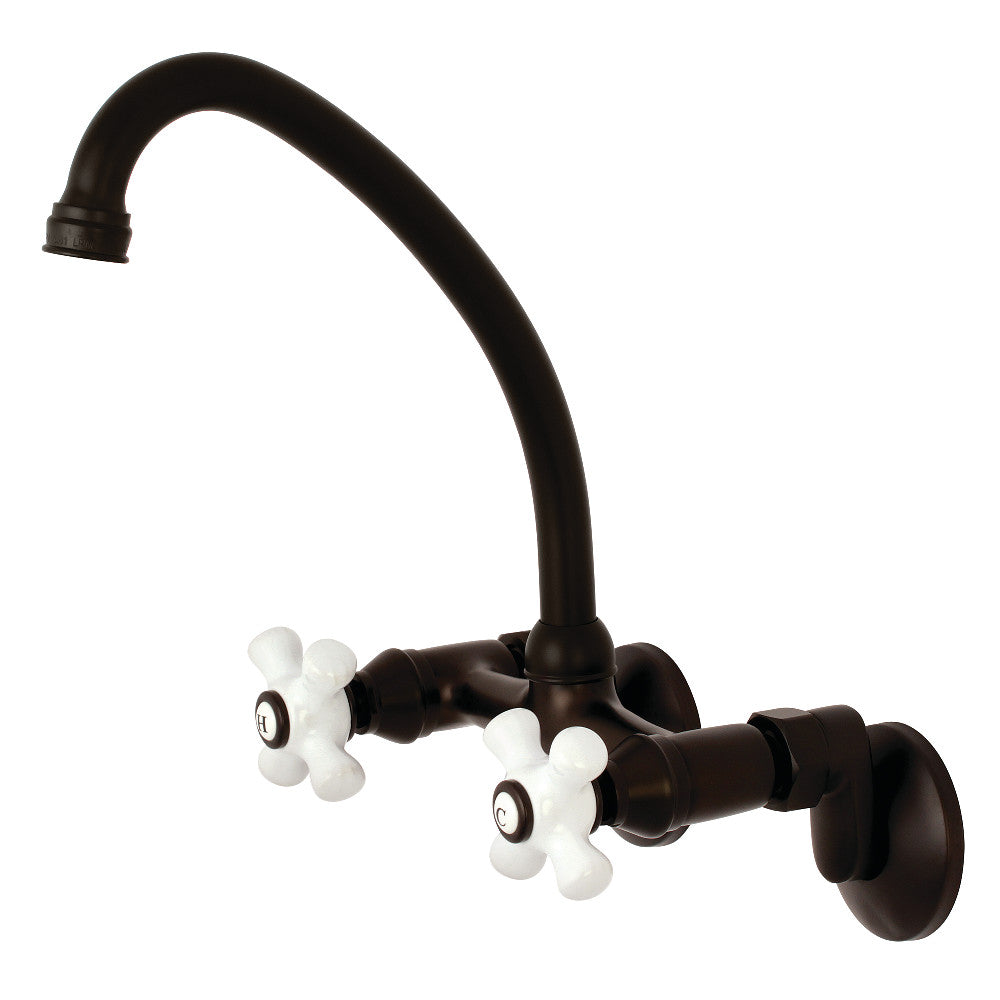 Kingston Wall Mount Kitchen Faucet in Oil Rubbed Bronze