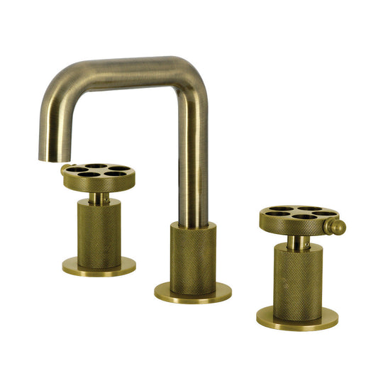 Wendell Widespread Bathroom Faucet in Antique Brass