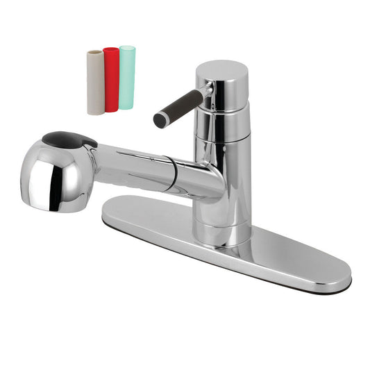 Kaiser Pull-Out Kitchen Faucet in Polished Chrome