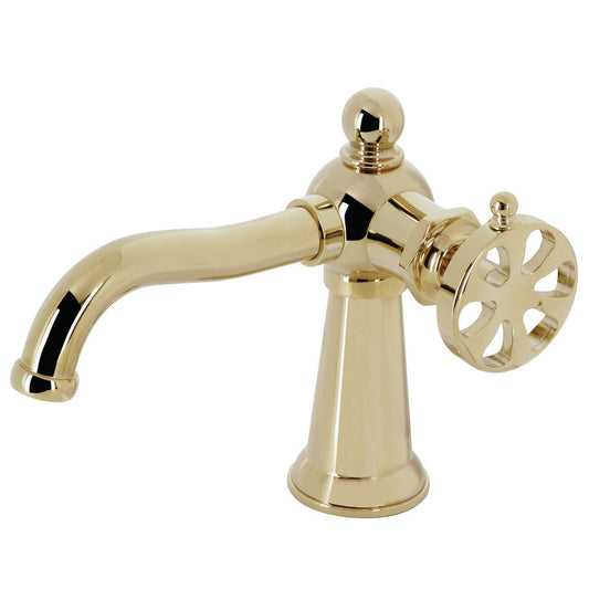 Belknap Single-Hole Bathroom Faucet in Polished Brass