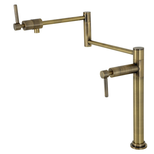 Concord Pot Filler Faucet in Antique Brass
