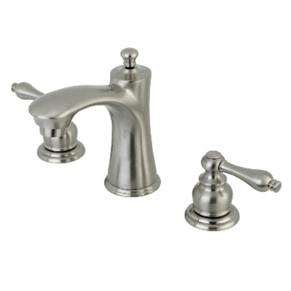 Victorian Widespread Bathroom Faucet in Brushed Nickel