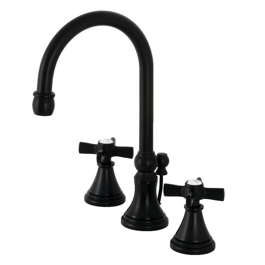 Millennium Widespread Bathroom Faucet in Matte Black