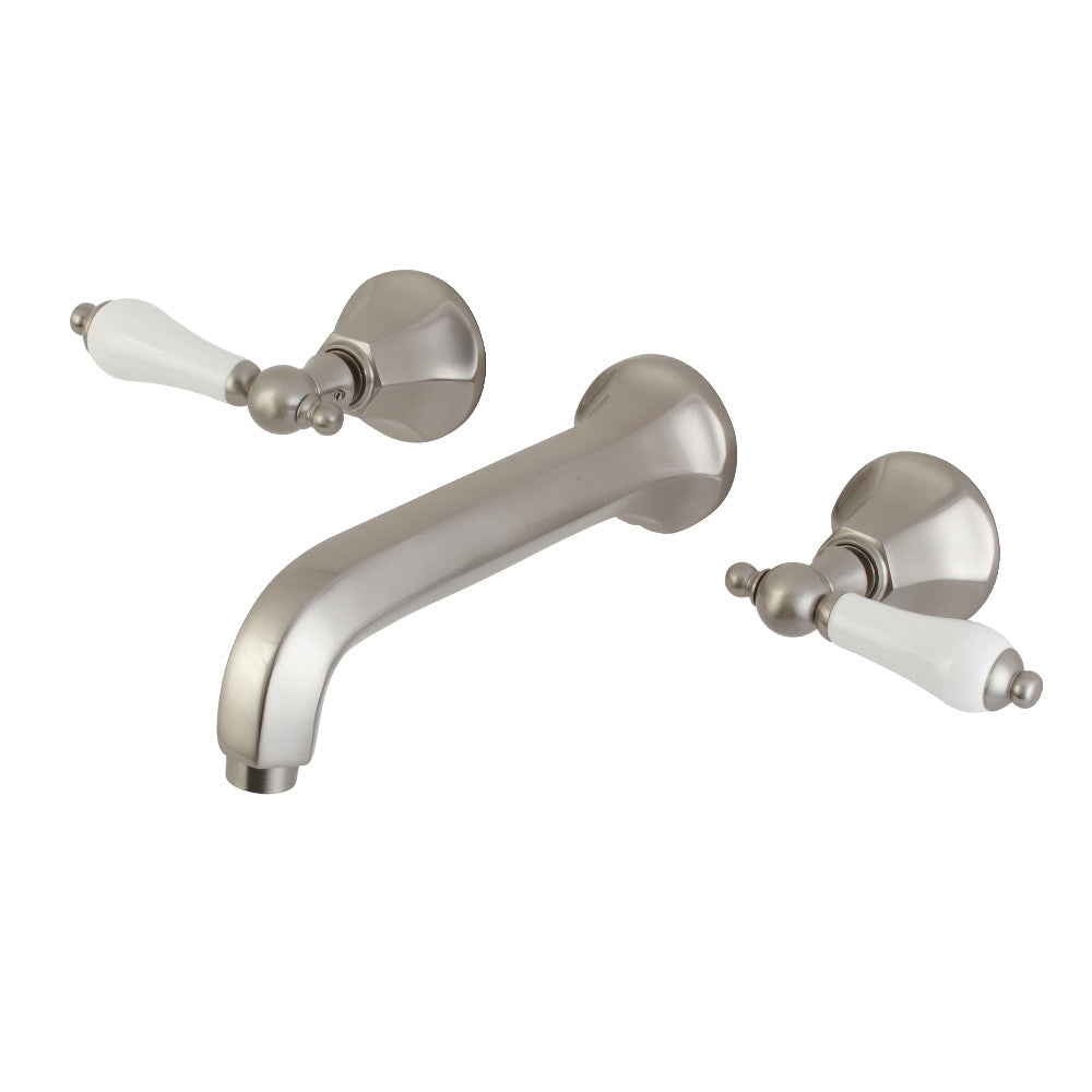 Metropolitan Wall-Mount Bathroom Faucet in Brushed Nickel