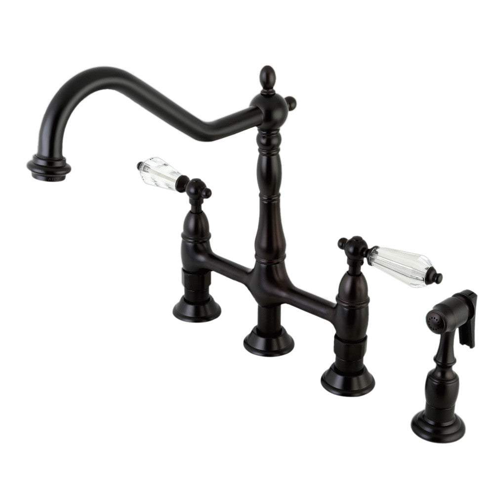 Wilshire Bridge Kitchen Faucet in Oil Rubbed Bronze