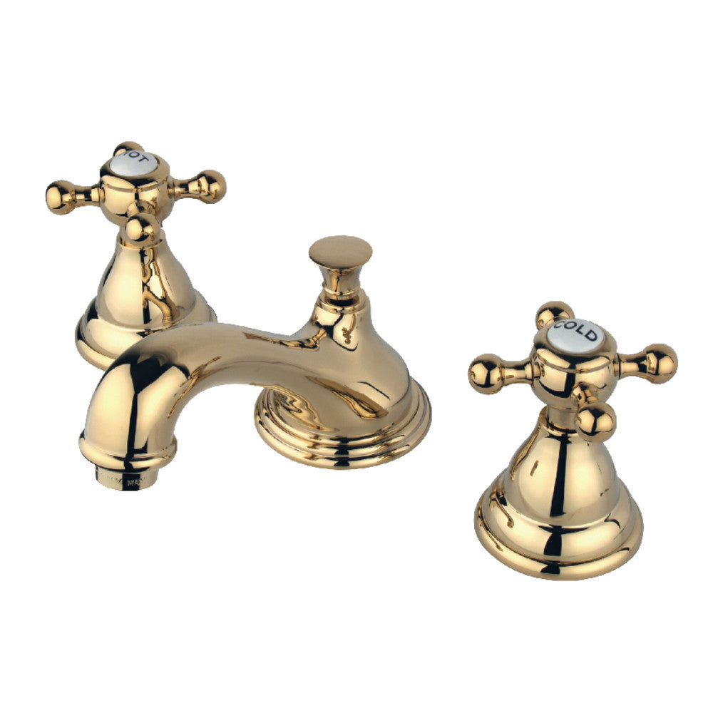 Royale Widespread Bathroom Faucet in Polished Brass