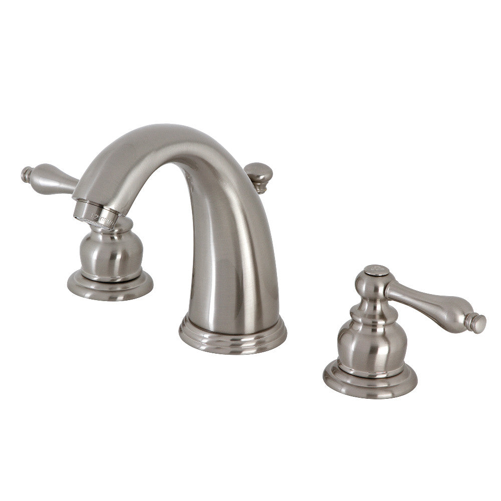 Victorian Widespread Bathroom Faucet in Brushed Nickel