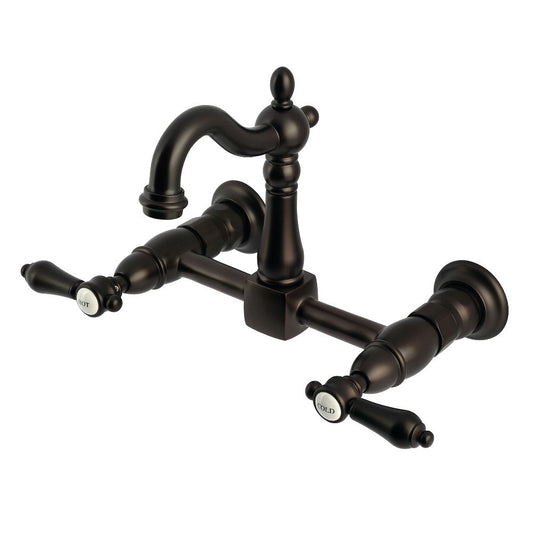 Heirloom Wall Mount Kitchen Faucet in Oil Rubbed Bronze