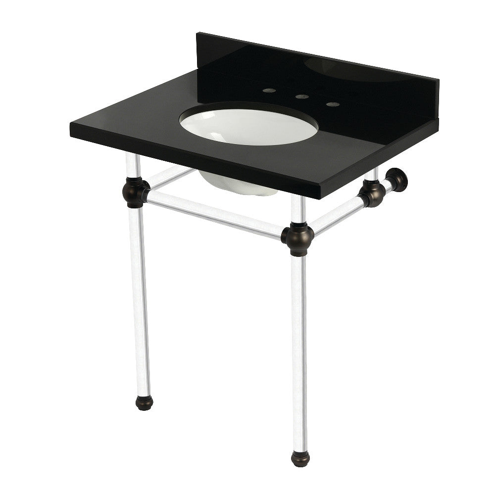 Templeton 30 Inch Console Sink in Oil Rubbed Bronze