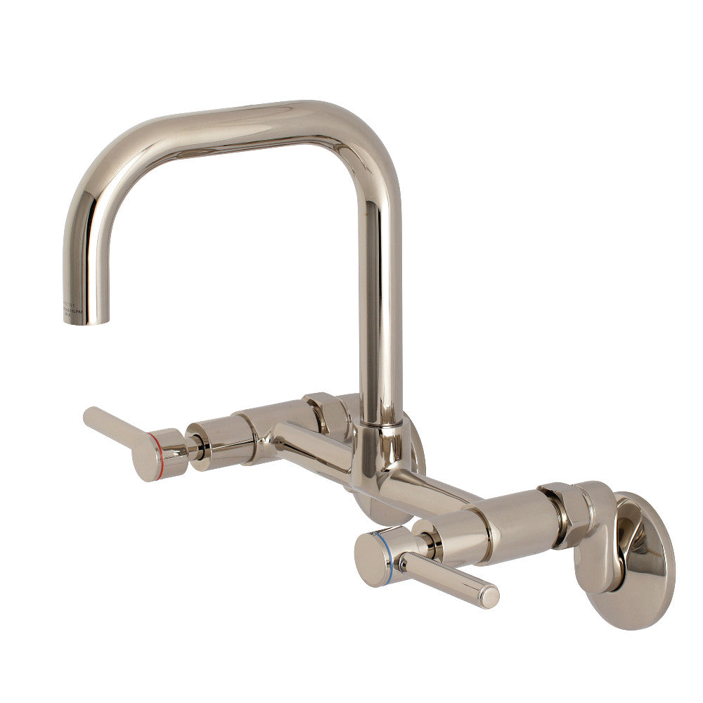 Concord Wall Mount Kitchen Faucet in Polished Nickel