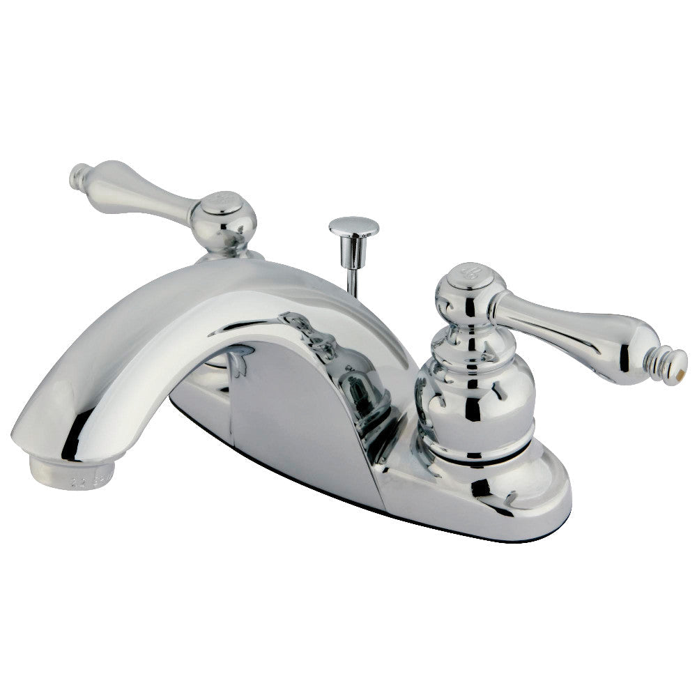 English Country 4 Inch Centerset Bathroom Faucet in Polished Chrome