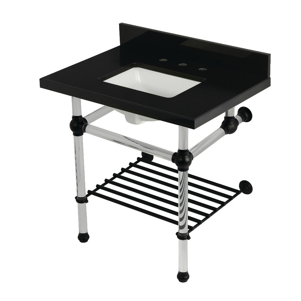 Templeton 30 Inch Console Sink in Black