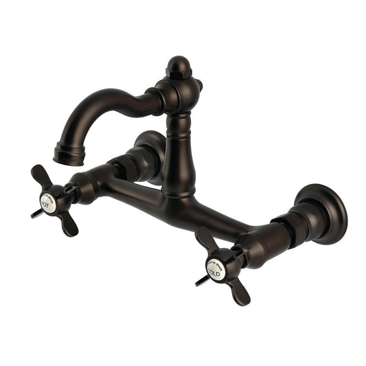 Vintage Wall Mount Kitchen Faucet in Oil Rubbed Bronze