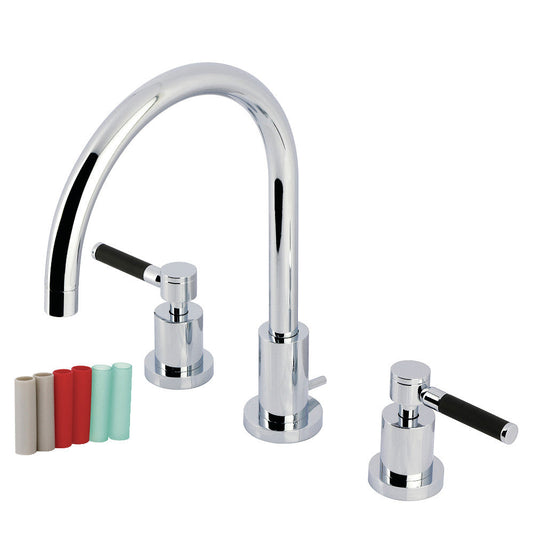 Kaiser Widespread Bathroom Faucet in Polished Chrome
