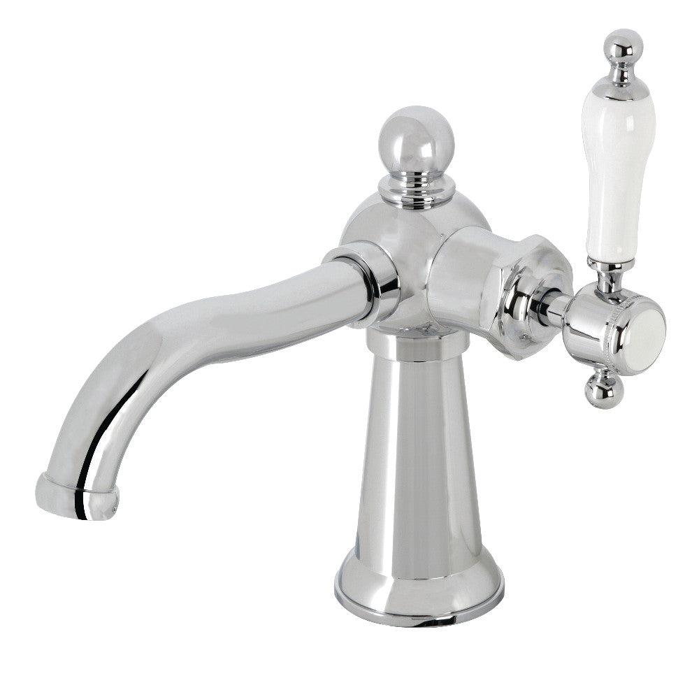 Nautical Single-Hole Bathroom Faucet in Polished Chrome