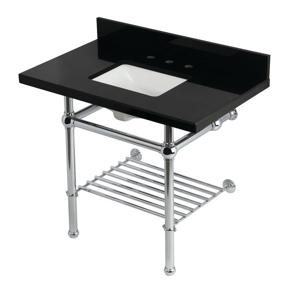 Templeton 36 Inch Console Sink in Polished Chrome